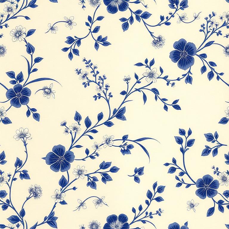 Japanese silk botanical